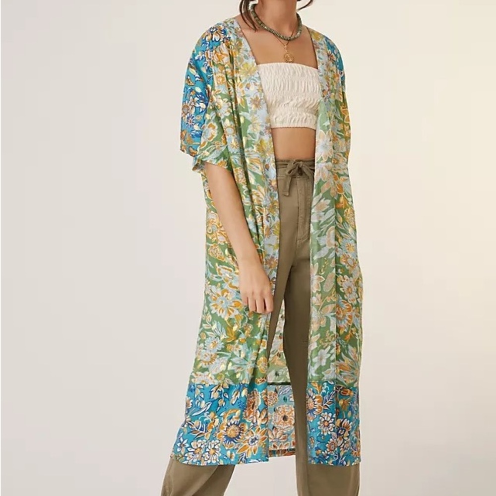 ✨ Anthropologie Floral Kimono Duster